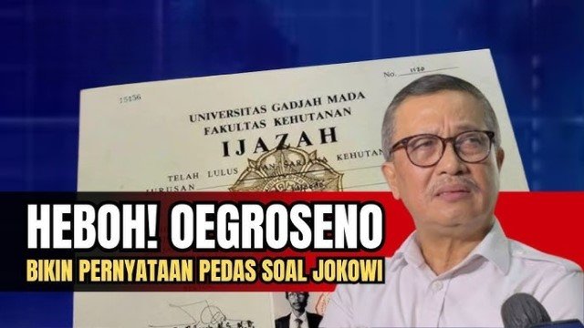 Geram Kasus Ijazah Tak Kunjung Selesai, Oegroseno Kalau Saya Masih Aktif di Polri, Jokowi Pasti Saya Panggil!