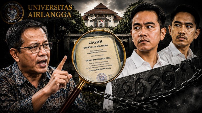 Guru Besar Unair Ijazah Gibran Bakal Jadi Batu Sandungan di 2029, Kaesang Tak Bisa Gantikan Sang Kakak!