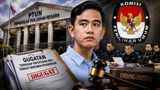 HEBOH! Dokumen Pendidikan Gibran ‘Digugat’ ke PTUN, Tim Hukum Bongkar Aturan KPU Yang Dinilai Tabrak UU