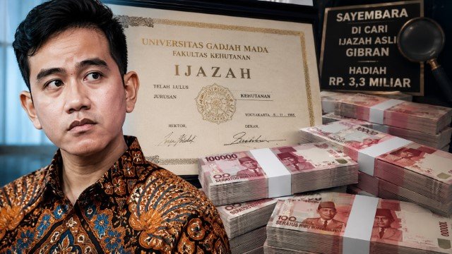 Hadiah Sayembara Ijazah Gibran Terus Meroket: Nilainya Kini Tembus Rp3,3 Miliar dan Jadi Sorotan Publik!