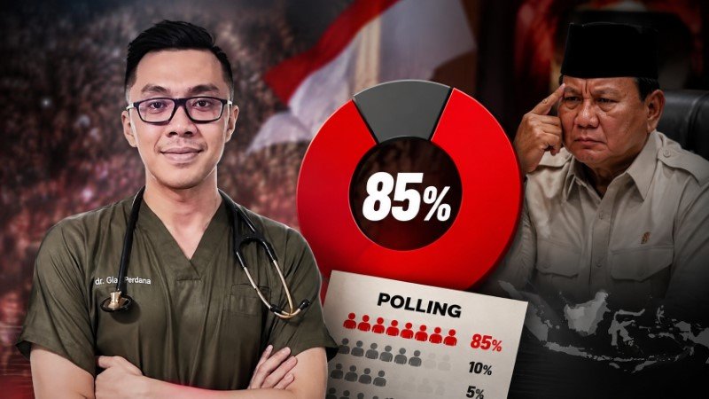 Hasil Polling Dr. Gia Kejutkan Publik, 85 Persen Responden Nyatakan Kinerja Presiden Prabowo Sangat Buruk!