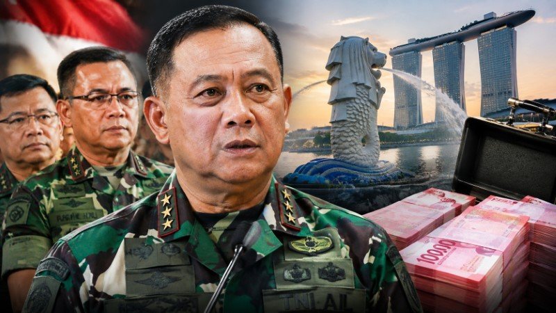 Jenderal TNI Turun Gunung ke Singapura, Buru Uang Suap Pejabat Senilai Rp1,3 Triliun!