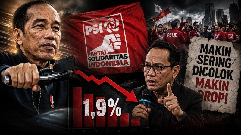 Jokowi Sudah Gaspol, Elektabilitas PSI Cuma 1,9 Persen, Pengamat Sentil Menohok Makin Sering Dicolok Makin Drop!