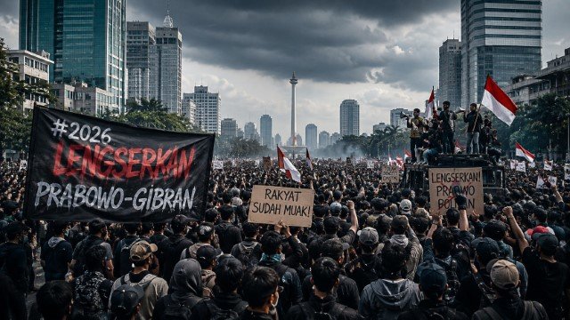 Kemarahan Rakyat Meledak Agustus 2026 Aksi Unjuk Rasa Besar-Besaran Digelar Gara-Gara Prabowo Menjilat Ludah Sendiri dan Ingkar Janji!