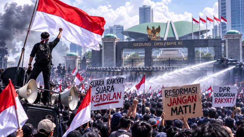 Kerahkan Ribuan Massa Guncang Gedung DPR, Bawa 10 Tuntutan Menggelegar di Demo 27 Agustus!