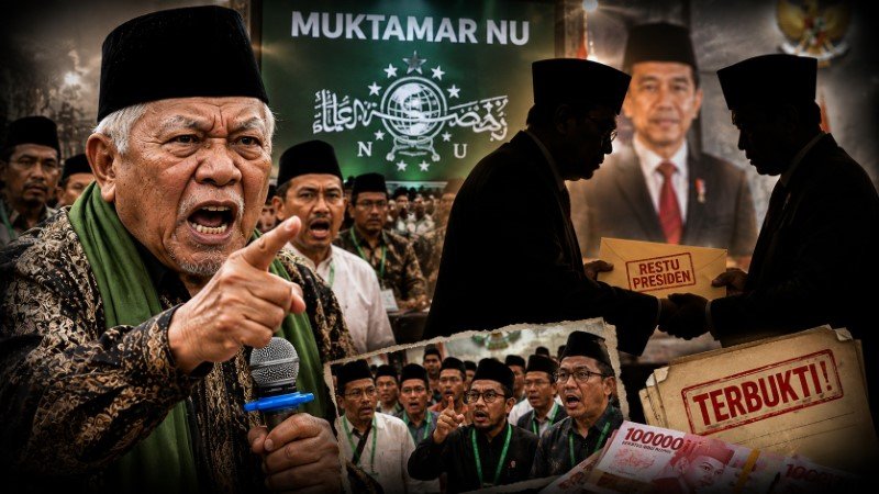 Kiai Sepuh Ngamuk Besar Oknum Pejabat Ketahuan Jual 'Restu Presiden' di Muktamar NU Bikin Geger!