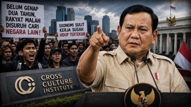 Kritik Pedas Cross Culture Institute: Belum Genap Dua Tahun, Rakyat Malah Disuruh Cari Negara Lain!