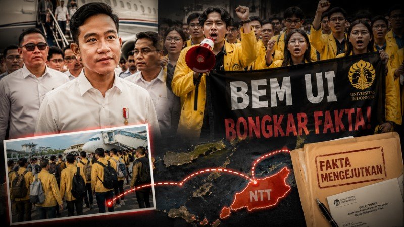 Mahasiswa UI Ikut Rombongan Gibran ke NTT, BEM Bongkar Fakta Mengejutkan Yang Bikin Publik Tercengang!