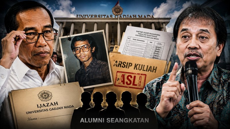 Misteri Foto Jokowi Berkacamata! UGM Bongkar Arsip Kuliah, Roy Suryo Tantang Tunjukkan Ijazah Asli Teman Kuliah Seangkatan