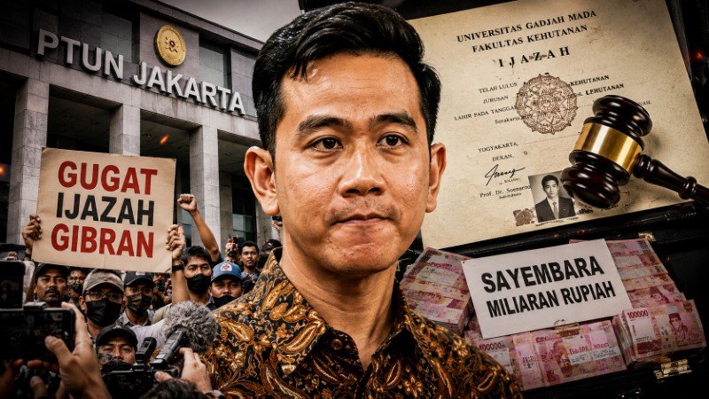 PANAS! Babak Baru Sengketa Ijazah Gibran Gugatan Diterima PTUN Jakarta di Tengah Riuh Sayembara Miliaran Rupiah