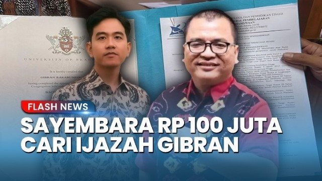 PSI Respons Sayembara 100 Juta Cari Ijazah Gibran: Mau Salto Bawa Golok, Mas Gibran Tetap Wapres!