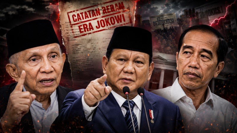 Prabowo Bongkar Catatan Kelam Era Jokowi Sambil Lontarkan Pertanyaan Menohok Kenapa Amien Rais Membenci Saya