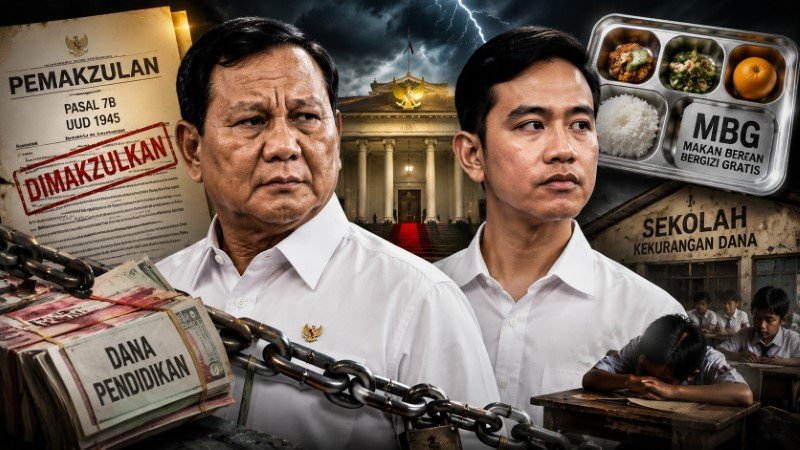 Prabowo dan Gibran Bisa 'Dimakzulkan' Jika Nekat Danai Proyek MBG Pakai Uang Pendidikan!