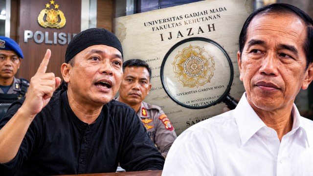 Pria Ini Bikin Geger di Kantor Polisi Siap Ditembak Mati Jika Ijazah UGM Jokowi Terbukti Asli!