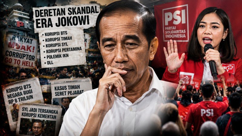 Publik Ramai Soroti Deretan Skandal Era Jokowi, PSI Pasang Badan Mana Ada Pemerintahan Yang Bersih Sempurna