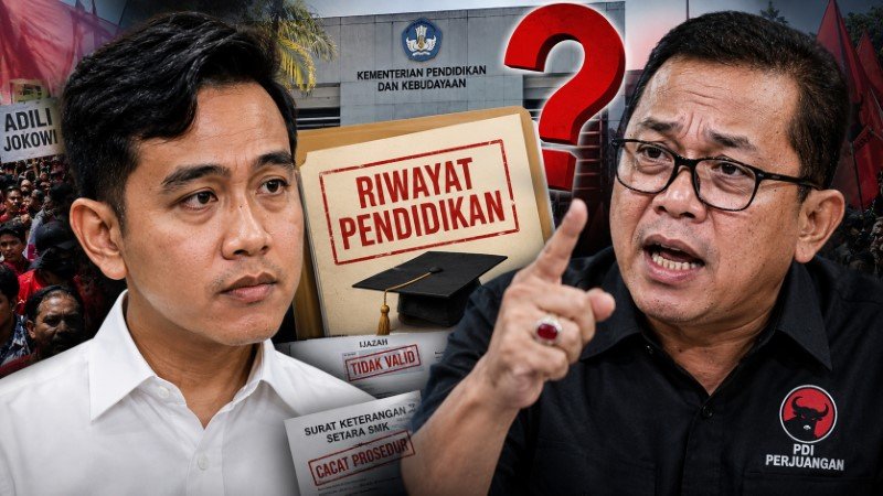 Riwayat Pendidikan Wapres Gibran Dipertanyakan, Kader PDIP Tantang Kemendikbud Buka-Bukaan!