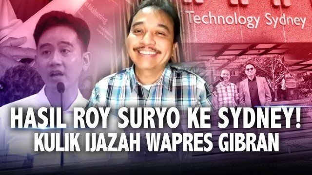 Roy Suryo Bongkar Fakta Mengejutkan 99,9 Persen Ijazah Asli Gibran Itu Tidak Ada!