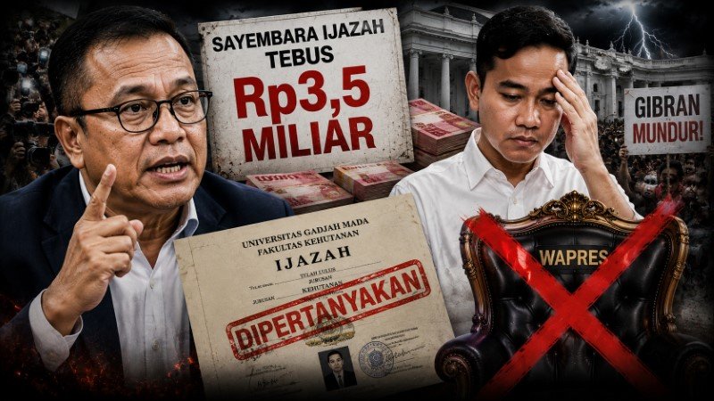 Sayembara Ijazah Tembus Rp3,5 Miliar, Denny Indrayana Tegaskan Gibran Wajib 'Mundur' dari Kursi Wapres!