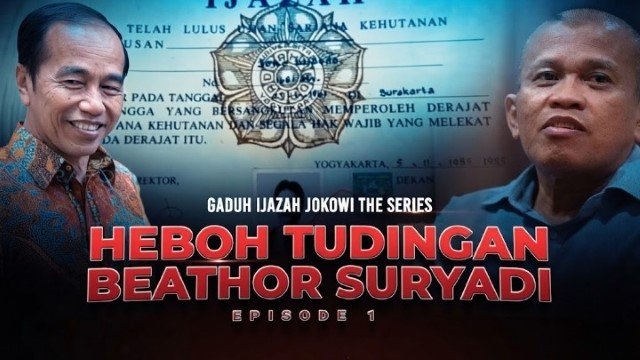 Skandal Ijazah Palsu Makin Terang, Beathor Suryadi Bongkar Bukti Telak Ijazah Jokowi Cetakan Pasar Pramuka 2012!
