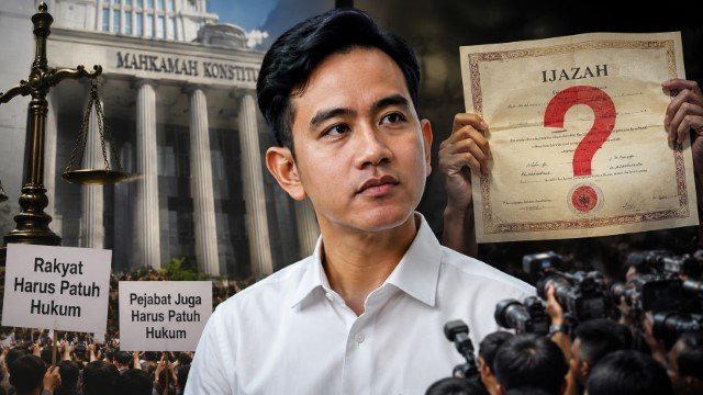 Sorotan Tajam Publik Rakyat Dituntut Patuh Hukum, Tapi Wapres Malah Melanggar Hukum Pakai Ijazah Abal-Abal