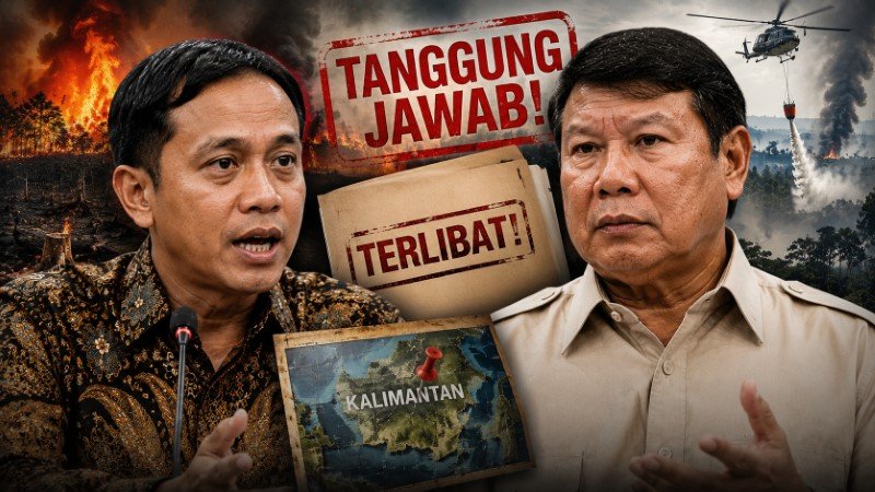 Tak Hanya Raja Juli Antoni, Hashim Juga Dituntut Bertanggung Jawab Atas Karhutla Kalimantan, Peran Sentral Terbongkar!