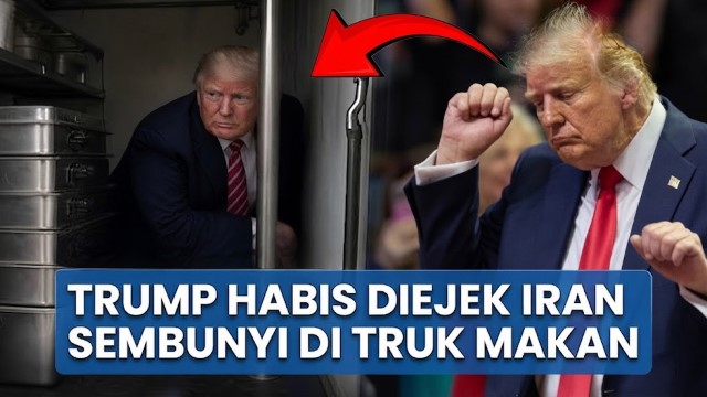 Tertangkap Basah? Iran Ejek Donald Trump Usai Ketahuan ‘Sembunyi’ di Truk Makanan!