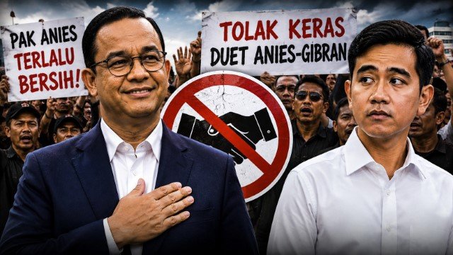 Tolak Keras Duet Anies-Gibran, Relawan Beri Alasan Tegas: Pak Anies Terlalu Bersih!