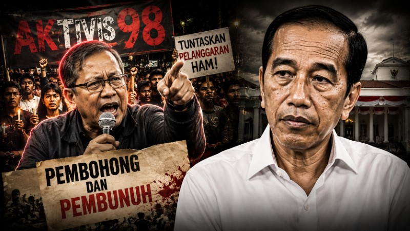 Aktivis 98 Lontarkan Pernyataan Keras, Sebut Jokowi Pembohong dan Pembunuh!