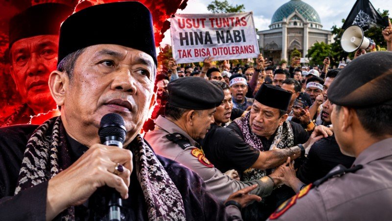 Amarah Warga Bekasi Meledak! Rumah Abah Setu Dikepung Massa Buntut Ujaran Diduga Lecehkan Nabi