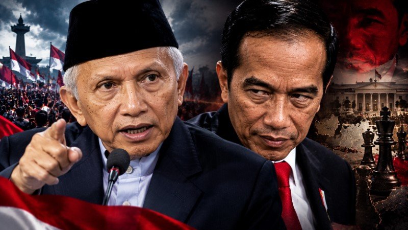 Amien Rais Serukan 'De-Jokowisasi' Demi Masa Depan Bangsa Jokowi Politisi Berbahaya dan Haus Kekuasaan!