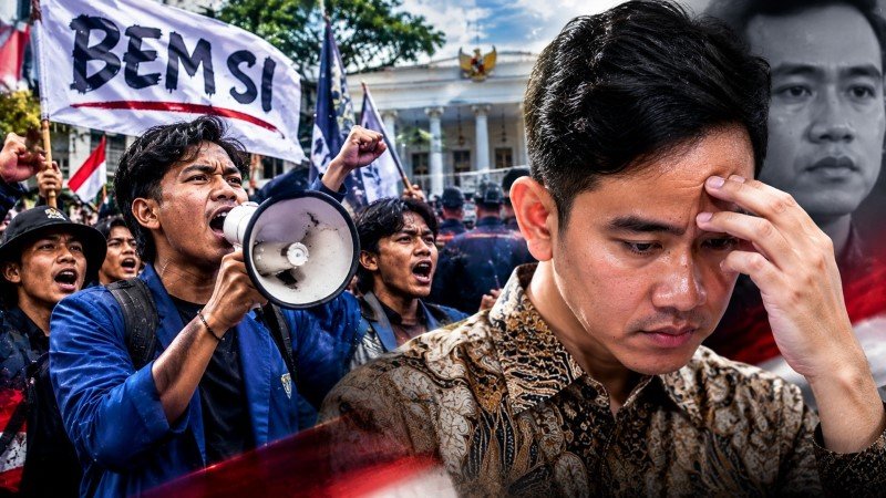 BEM SI Ultimatum Gibran Jika Sudah Tak Mampu Jadi Wapres, Sebaiknya Segera Mundur Saja!
