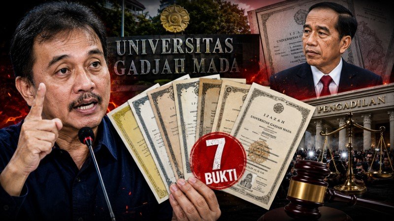 Babak Baru Ijazah Jokowi Memanas! Roy Suryo Bawa 7 Bukti Ijazah UGM Pembanding, Siap 'Bantai' Habis di Pengadilan