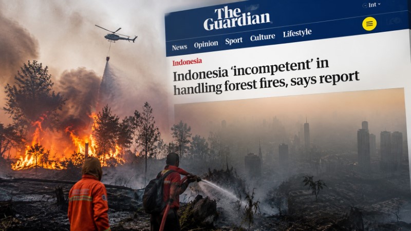 Bikin Malu Internasional! Sorotan Tajam Media Inggris: Indonesia ‘Tidak Becus’ Tangani Kebakaran Hutan