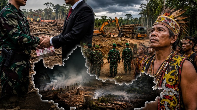 Dibongkar Habis! Privilese TNI Untuk Suku Dayak Diduga Jadi ‘Kedok’ Rezim Amankan Bisnis Hutan
