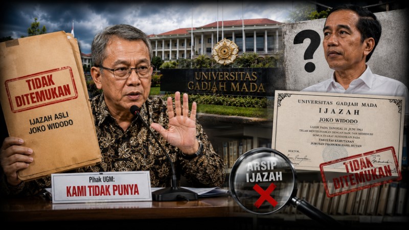 Ditanya Ijazah Asli Jokowi, UGM Kami Tidak Punya!