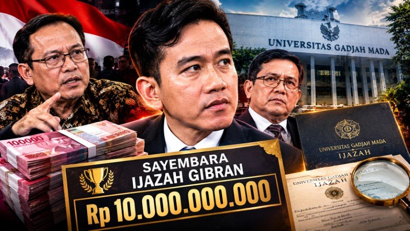 FANTASTIS! Sayembara Bongkar Ijazah Gibran: Nilai Hadiah Tembus ‘Rp10 Miliar’