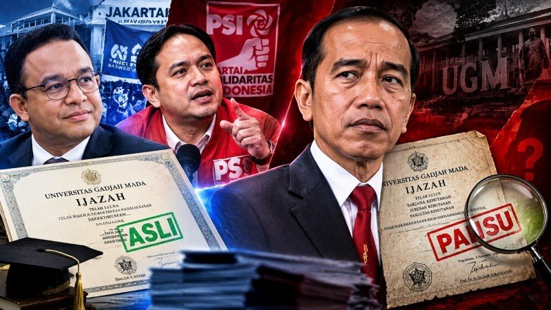 Geram Cuma Ijazah Jokowi Yang Dipermasalahkan, PSI: Kenapa Ijazah Anies Tak Pernah Ditelisik?