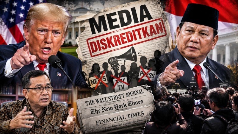 Guru Besar Unair Sorot Kesamaan Pola Komunikasi Trump-Prabowo Suka Diskreditkan 'Media Kritis' Sebagai Musuh!