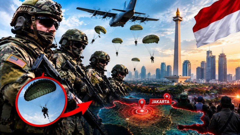 HEBOH! 7 Tentara Asing Diam-Diam Masuk Jakarta Pakai Parasut