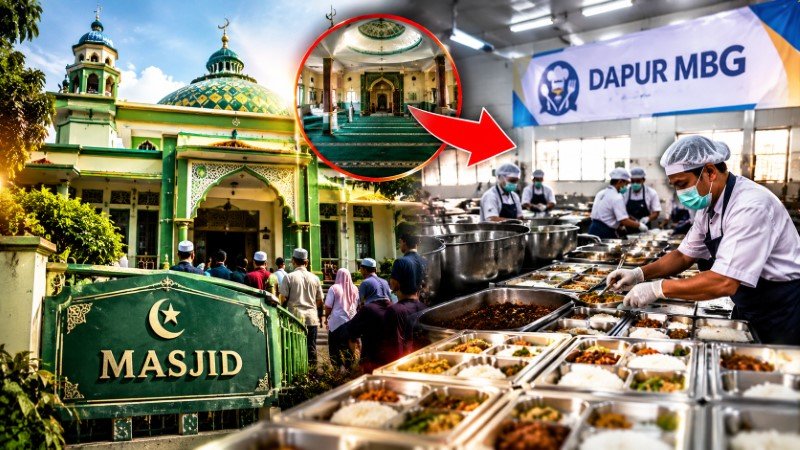 Hilang Akal Sehat Birokrasi Masjid di Klaten Dialihfungsikan Jadi Dapur MBG