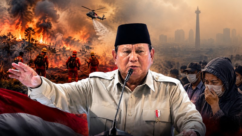 Karhutla dan Kabut Asap Makin Meluas, Respons Prabowo Itu Takdir Kita, Negara Ini...