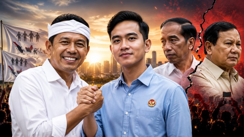Kemunculan Poros Baru! Duet KDM-Gibran Mencuat di Tengah Isu Retak Jokowi-Prabowo, Sinyal Kuat Aliansi Politik 2029
