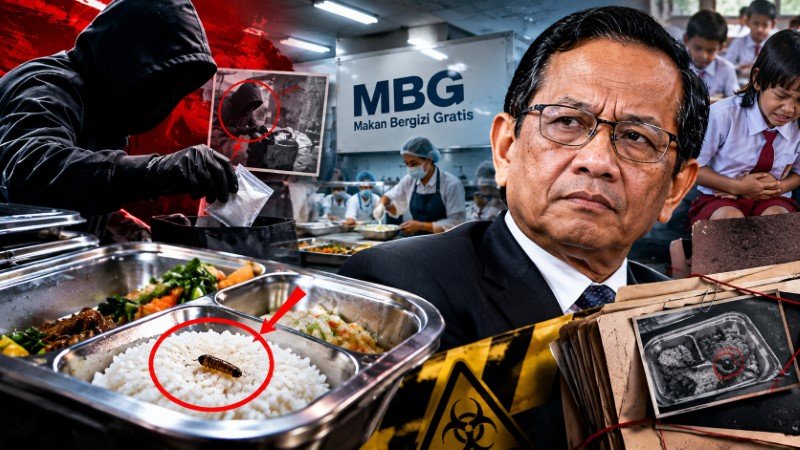 Mahfud MD Endus Unsur 'Kesengajaan' Kasus Keracunan, MBG Sudah Disabotase
