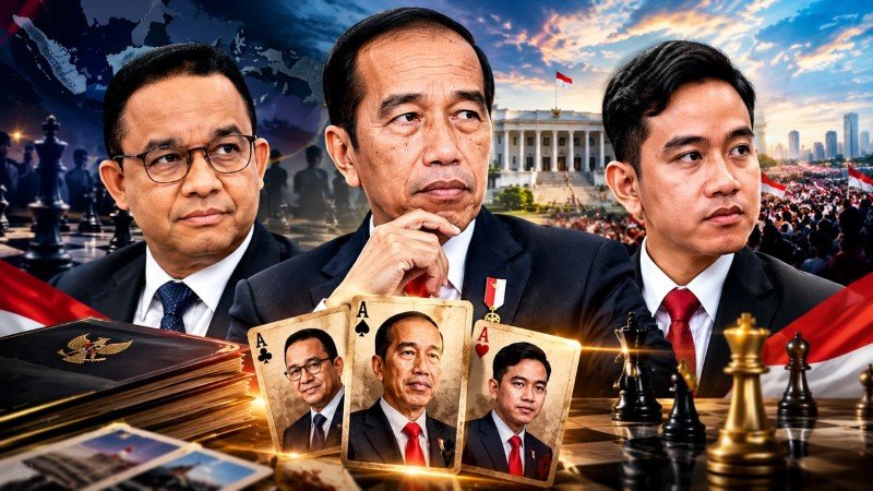 Manuver Mantan Penguasa Menuju 2029 Jokowi Disebut Punya Banyak Kartu AS, Duet Gibran-Anies Masuk Hitungan!