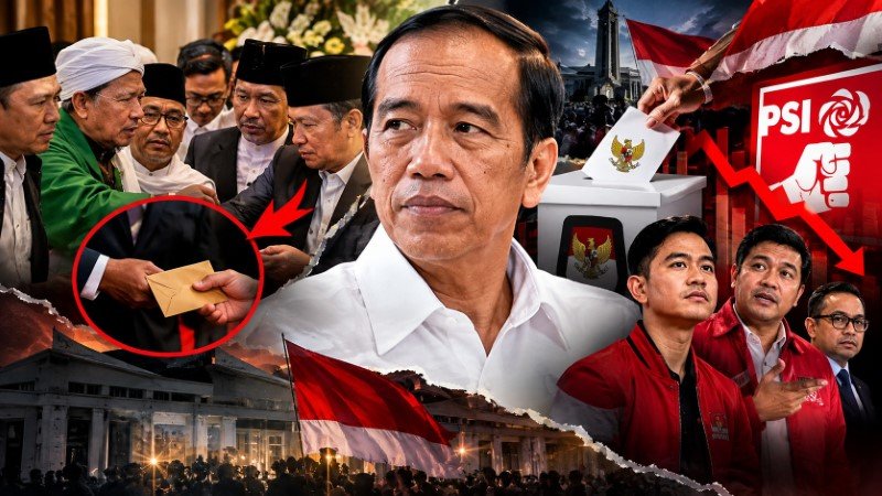 Manuver Politik Jokowi Gagal Total! Aksi Bagi Amplop hingga Isu Percepatan Pemilu Ternyata Tak Mampu Dongkrak PSI