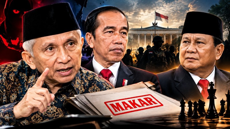 NGERI! Amien Rais Peringatkan Prabowo, Ada Makar Besar Yang Sudah Disiapkan Jokowi