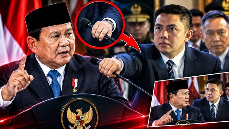 Nol Etika! Aksi Berani Seskab Teddy Geser Mikrofon Saat Prabowo Sedang Berbicara Langsung Jadi Sorotan Publik