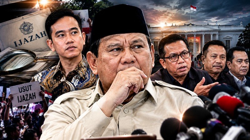Panggung Politik Istana Memanas Prabowo Pilih 'Bungkam' Saat Polemik Ijazah Gibran Kian Menggila dan Liar!