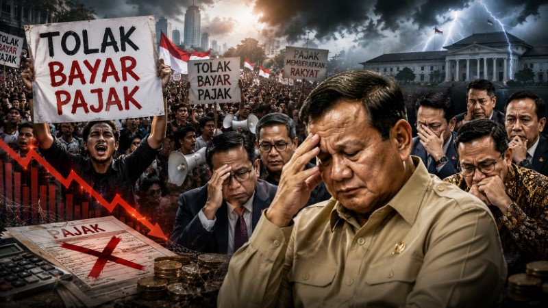 Peringatan Keras Ekonom UI Prabowo Jangan Merasa Aman, Rakyat Mogok Bayar Pajak Setahun Pemerintah Bisa Kolaps!