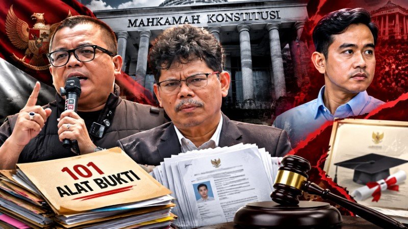 Perlawanan Hukum Makin Brutal! Bonatua dan Denny Resmi Daftarkan Sengketa ke MK Soal 'Kejanggalan' Pendidikan Gibran, Bawa 101 Alat Bukti